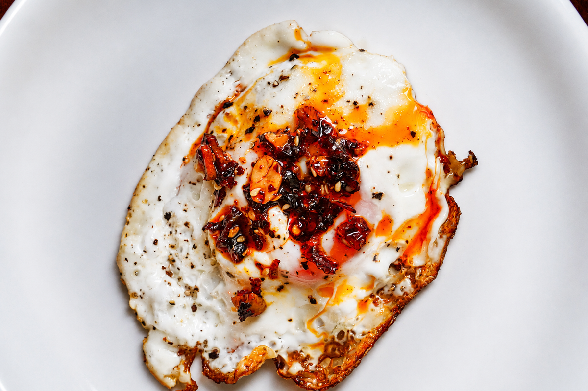 Everything Chilli on eggs